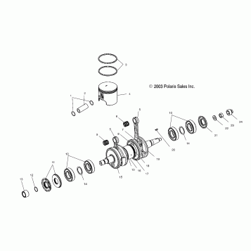 CRANKSHAFT and PISTON - W045101CA/W045101IA (4990479047C04)