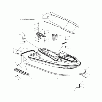 HULL and BODY - W045197DA/IA (4990499049A05)