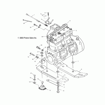 ENGINE MOUNTING - W045197DA/IA (4990499049B06)