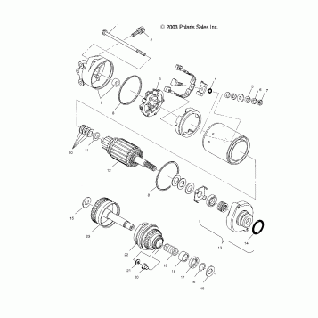 STARTING MOTOR - W045197DA/IA (4990499049C09)