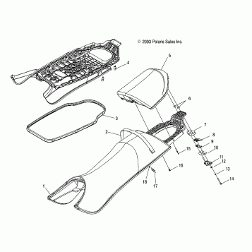 SEAT - W045297DA/IA/IB (4990519051A11)