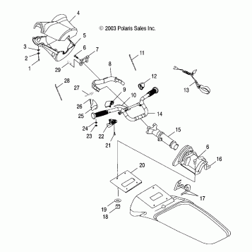 STEERING - W045297DA/IA/IB (4990519051A13)