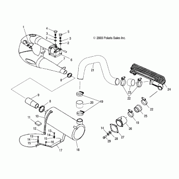 EXHAUST SYSTEM - W045297DA/IA/IB (4990519051B03)