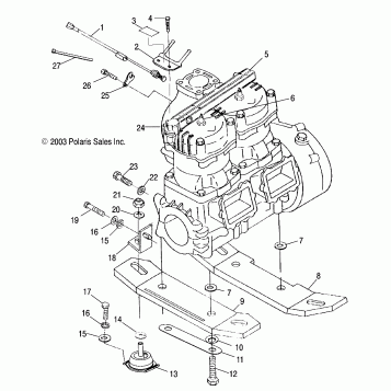 ENGINE MOUNTING - W045297DA/IA/IB (4990519051B04)