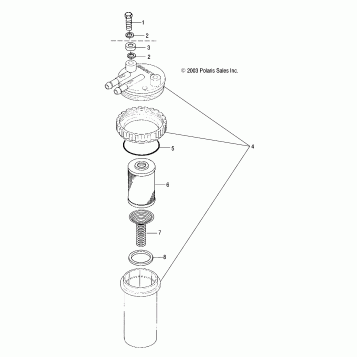 FUEL/WATER SEPARATOR - W045297DA/IA/IB (4990519051B10)