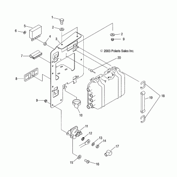 ELECTRICAL BOX MOUNTING - W045297DA/IA/IB (4990519051B13)