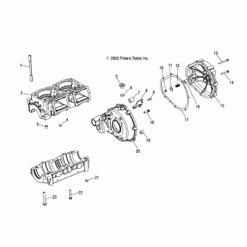 CRANKCASE - W045297DA/IA/IB (4990519051C01)