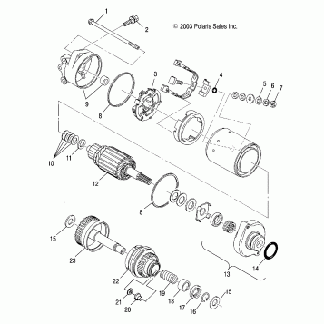 STARTING MOTOR - W045297DA/IA/IB (4990519051C07)
