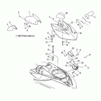 COMPARTMENT DOOR - W045303CA/IA (4990539053A03)