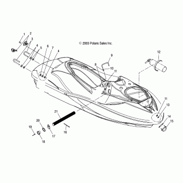 HULL and BODY - W045303CA/IA (4990539053A06)