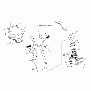 STEERING - W045303CA/IA (4990539053A11)