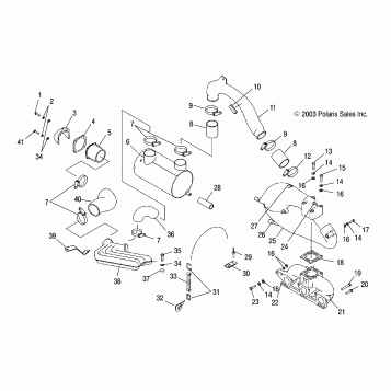 EXHAUST SYSTEM - W045303CA/IA (4990539053B06)