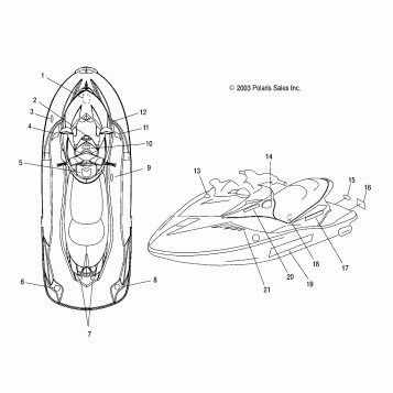 DECALS - W045303CA/IA (4990539053B11)