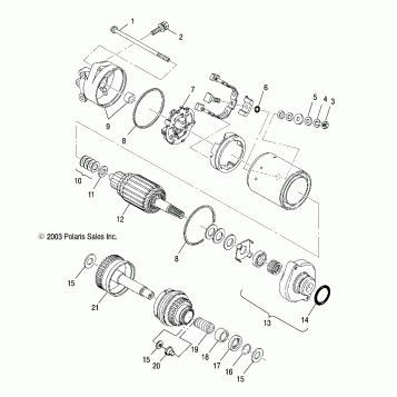 STARTING MOTOR - W045303CA/IA (4990539053C04)