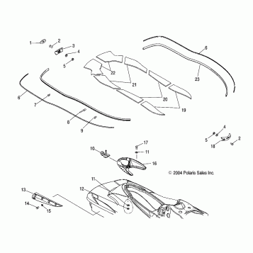 HULL and BODY - W045304CA/IA/CB/IB/CC/IC (4990559055A05)