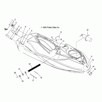HULL and BODY - W045304CA/IA/CB/IB/CC/IC (4990559055A06)