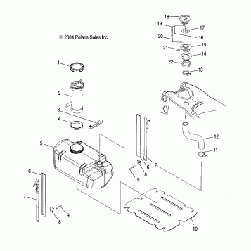 FUEL TANK - W045304CA/IA/CB/IB/CC/IC (4990559055A08)