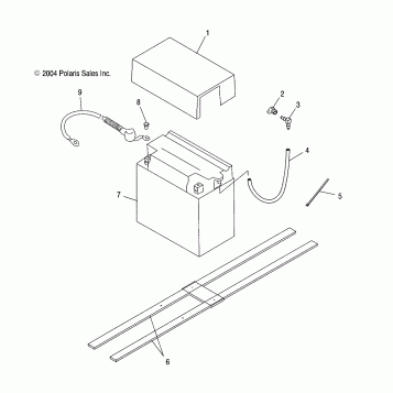 BATTERY BOX - W045304CA/IA/CB/IB/CC/IC (4990559055B06)
