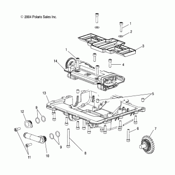 OIL SUMP - W045304CA/IA/CB/IB/CC/IC (4990559055B09)