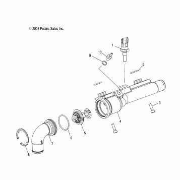 COOLANT RAIL - W045304CA/IA/CB/IB/CC/IC (4990559055B10)