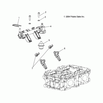 FUEL RAIL - W045304CA/IA/CB/IB/CC/IC (4990559055C09)
