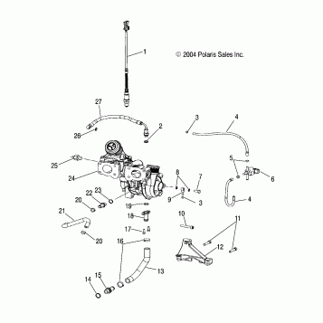TURBOCHARGER and LINES - W045304CA/IA/CB/IB/CC/IC (4990559055C12)