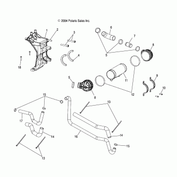 OIL COOLER - W045304CA/IA/CB/IB/CC/IC (4990559055C14)