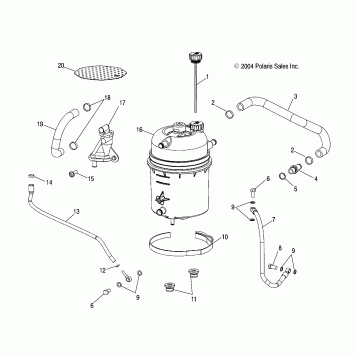 OIL TANK/LINES - W045304CA/IA/CB/IB/CC/IC (4990559055D06)