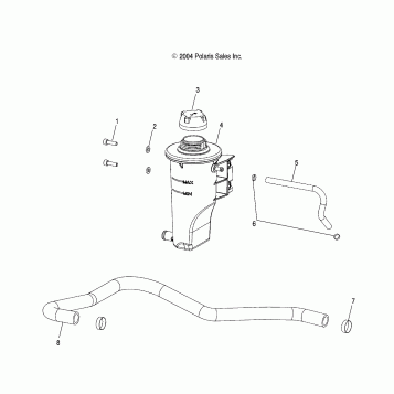 COOLANT BOTTLE - W045304CA/IA/CB/IB/CC/IC (4990559055D07)