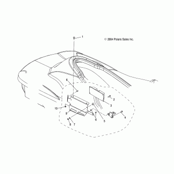 ECU MOUNTING - W045304CA/IA/CB/IB/CC/IC (4990559055D14)