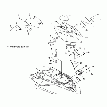 COMPARTMENT DOOR - W045305CA/IA/CB/IB/IE/CC/IC/CD/ID/IF (4990579057A03)