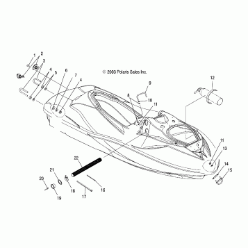 HULL and BODY - W045305CA/IA/CB/IB/IE/CC/IC/CD/ID/IF (4990579057A06)