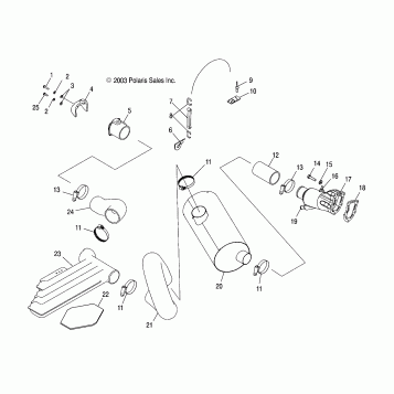 EXHAUST SYSTEM - W045305CA/IA/CB/IB/IE/CC/IC/CD/ID/IF (4990579057B03)