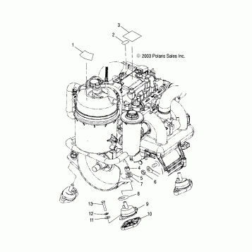 ENGINE MOUNTING - W045305CA/IA/CB/IB/IE/CC/IC/CD/ID/IF (4990579057B07)