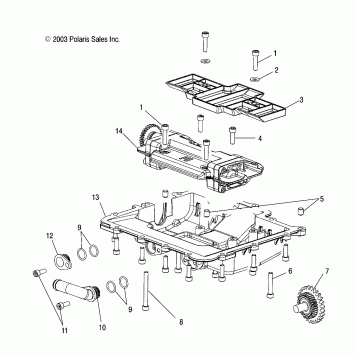 OIL SUMP - W045305CA/IA/CB/IB/IE/CC/IC/CD/ID/IF (4990579057B09)