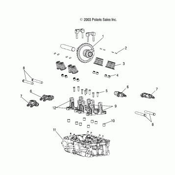 VALVE TRAIN - W045305CA/IA/CB/IB/IE/CC/IC/CD/ID/IF (4990579057C04)