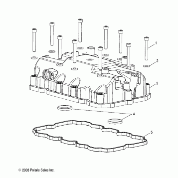VALVE COVER - W045305CA/IA/CB/IB/IE/CC/IC/CD/ID/IF (4990579057C08)