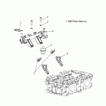 FUEL RAIL - W045305CA/IA/CB/IB/IE/CC/IC/CD/ID/IF (4990579057C09)