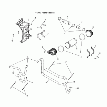 OIL COOLER - W045305CA/IA/CB/IB/IE/CC/IC/CD/ID/IF (4990579057C14)
