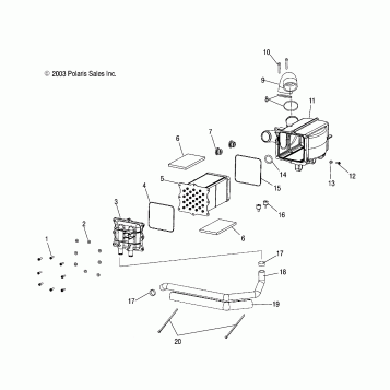 INTERCOOLER - W045305CA/IA/CB/IB/IE/CC/IC/CD/ID/IF (4990579057D03)