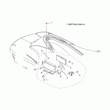 ECU MOUNTING - W045305CA/IA/CB/IB/IE/CC/IC/CD/ID/IF (4990579057D14)