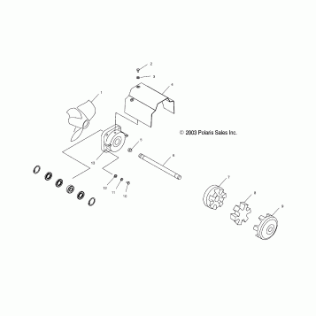 DRIVE SYSTEM - W045402DA (4990599059A10)