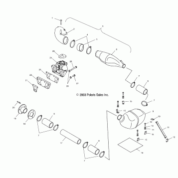 EXHAUST - W045402DA (4990599059A12)