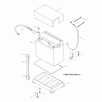 BATTERY BOX - W045402DA (4990599059A14)