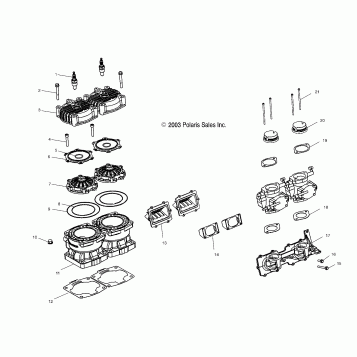 CYLINDER and MANIFOLD - W045402DA (4990599059B09)