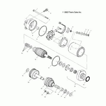 STARTING MOTOR - W045402DA (4990599059B13)