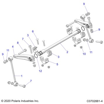 SUSPENSION, FRONT STABILIZER BAR - Z23G4C92AL/BL (C0702881-4)