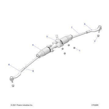 STEERING, RACK AND PINION - Z25NEB99A4/B4 (C750526)