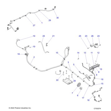 ELECTRICAL, WIRE HARNESS, PERIPHERAL - Z23RGU2KAN/BN  (C703274)