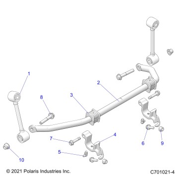 SUSPENSION, FRONT STABILIZER BAR - Z22ASA87A2(C701021-2)